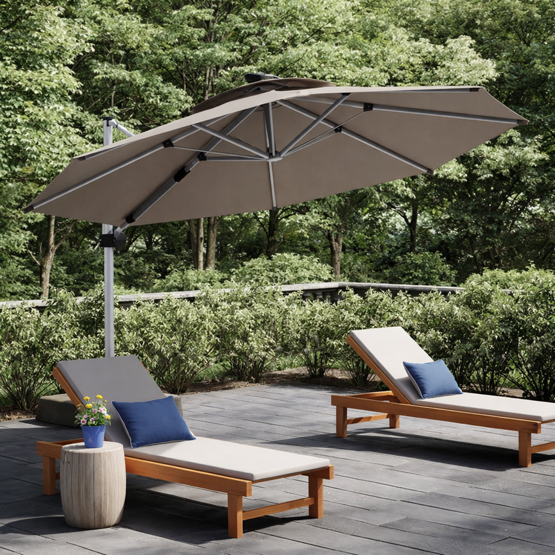 AurelianShade Pavilion Pro Cantilever Umbrella