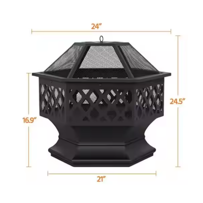 HexaGlow Mesh Dome Fire Tower