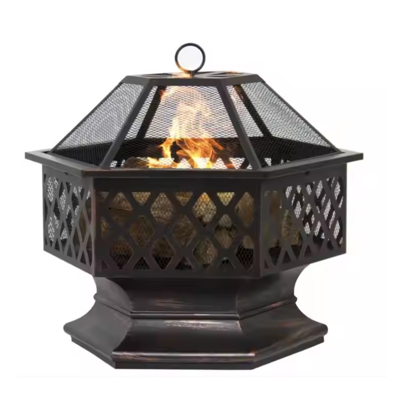 HexaGlow Mesh Dome Fire Tower